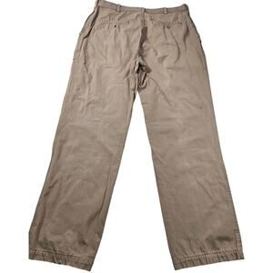 Terramar L 36 khaki deep pocket heavy cotton pants men's vintage grass roots #